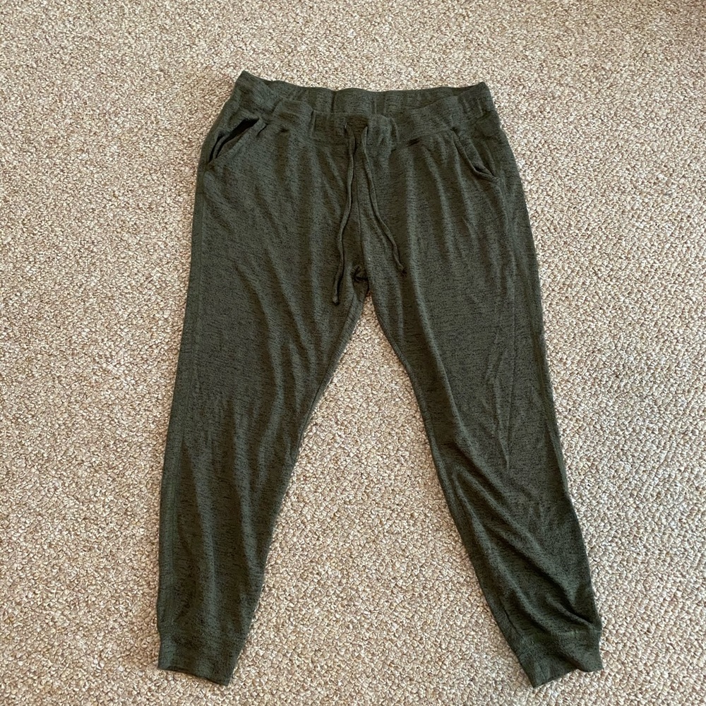 Green Thin Sweat Pants